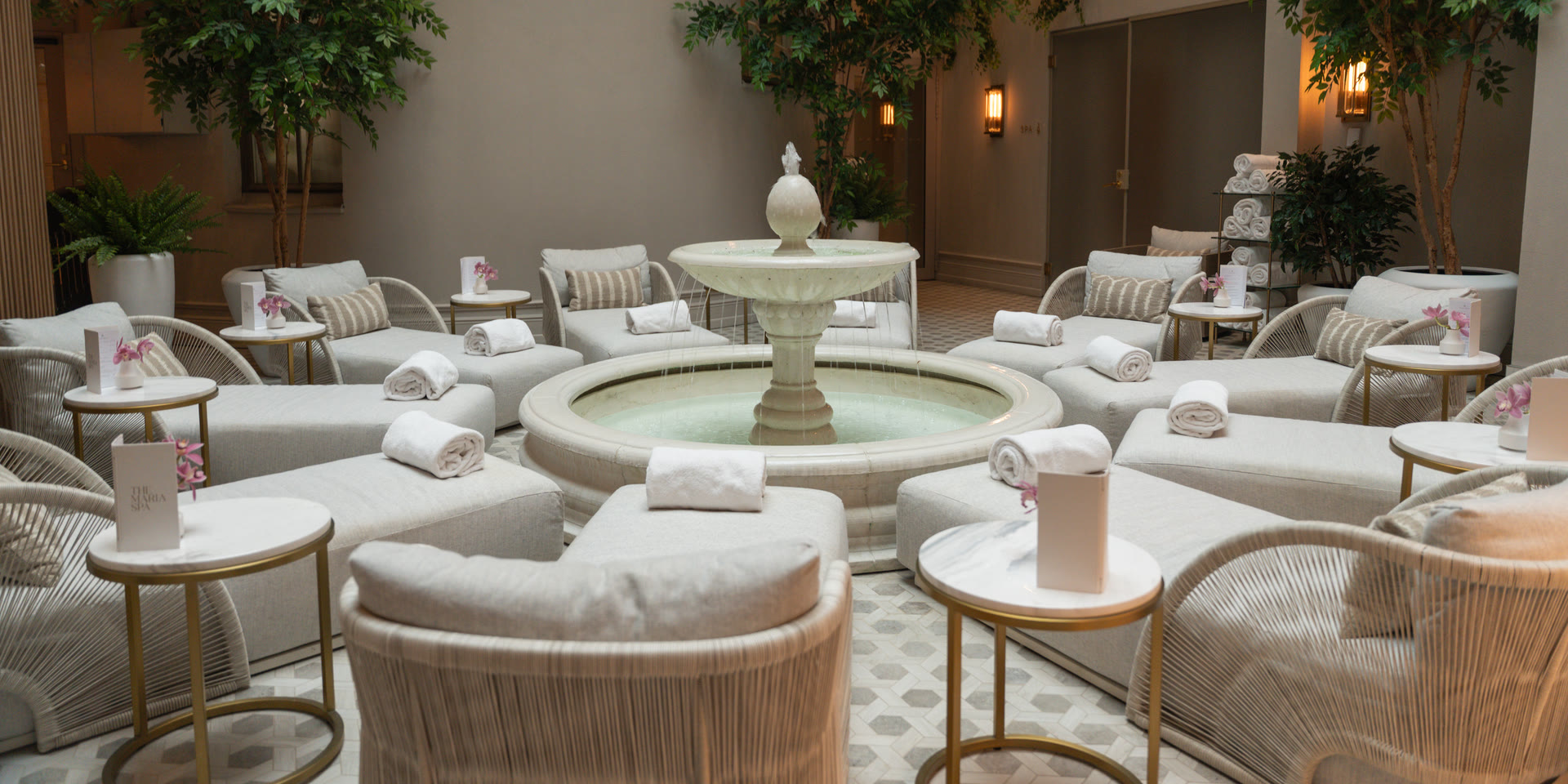 The Waldorf Astoria Spa atrium, from the monthly content system